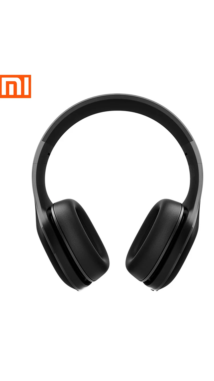 Черный Xiaomi mi Bluetooth беспроводные наушники 4,1 версия Bluetooth наушники aptX 40 мм Dyna mi c PU гарнитура для мобильных телефонов игр - Цвет: Черный
