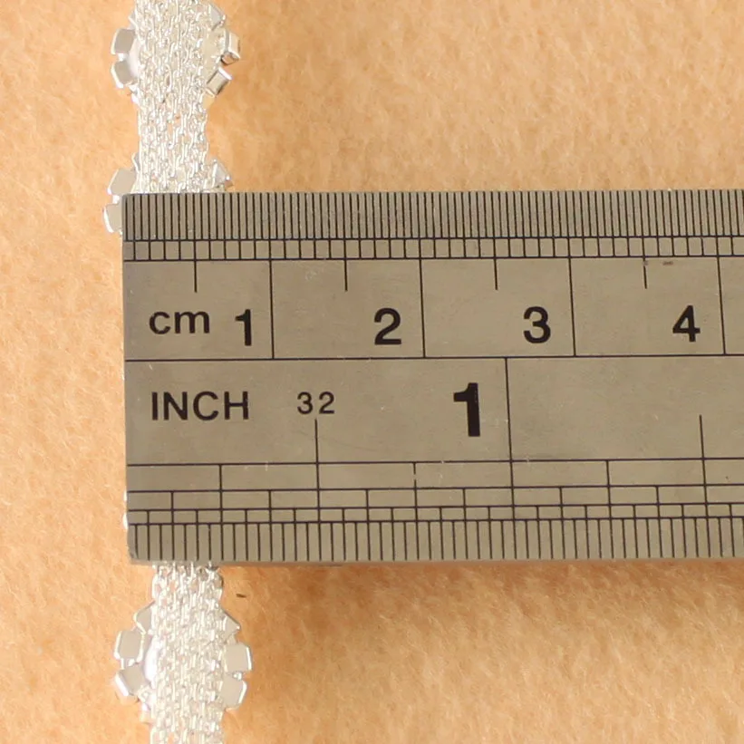 1 ярд Блестящий горный хрусталь серебро слоновой кости жемчуг пошив костюма