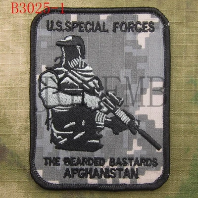 Devgru NSWDG бородатые ублюдок, военный тактический боевой дух, нашивка с вышивкой - Цвет: B3025