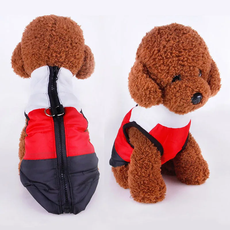 Pet Одежда Щенок жилет теплая одежда с принтом в виде собак для маленьких зимние