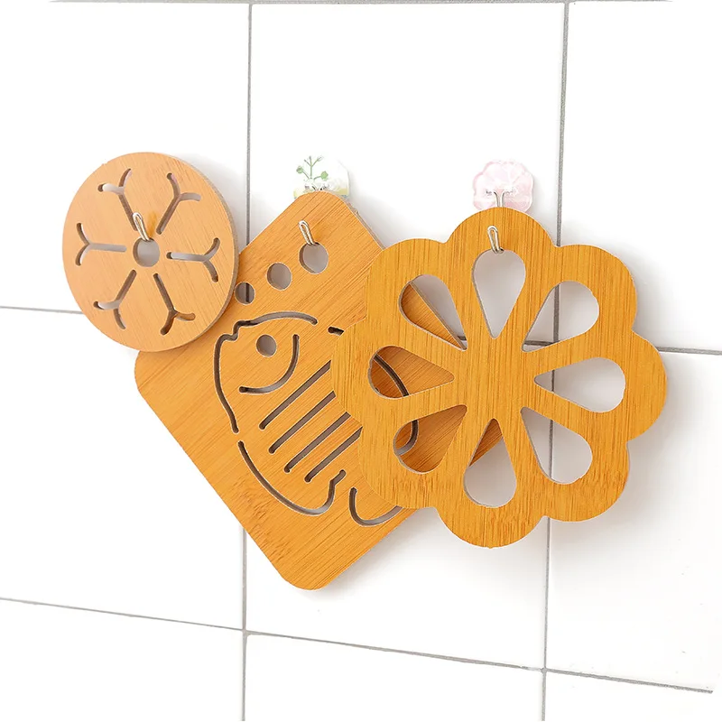 New Japan Style Wooden Bamboo Non-slip Heat Insulation Table Pot Mat Kitchen Decoration Pad Placement Holder F2409 | Дом и сад
