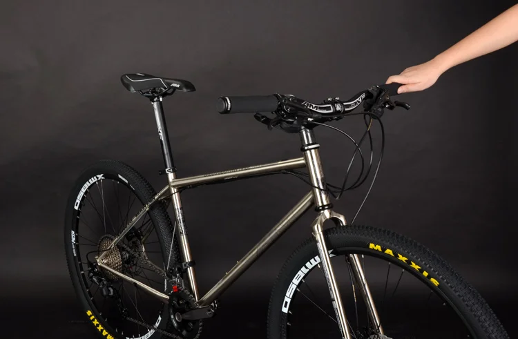 AM TG-12 Mtb вилка Cr-Mo Сталь вилка велосипеда 2" /27,5" дисковый тормоз жесткой велосипед вилка