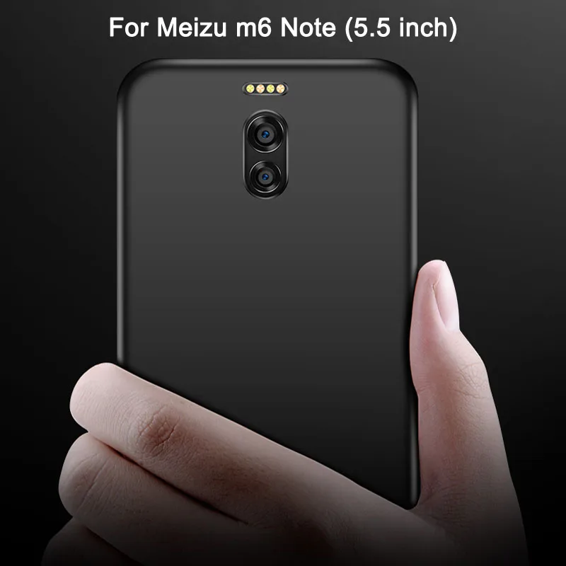 Чехол для Meizu m6 Note Роскошный Матовый силиконовый мягкий чехол защитный телефона m