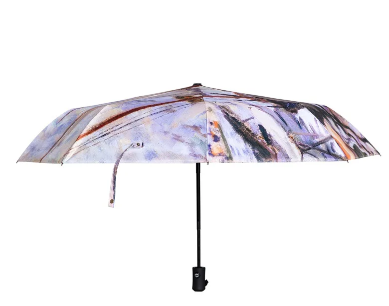 Автоматический зонт от дождя Parapluie для женщин и мужчин, антиуф-зонтик, складной зонт с масляной росписью, зонт дождевик, абстрактное искусство