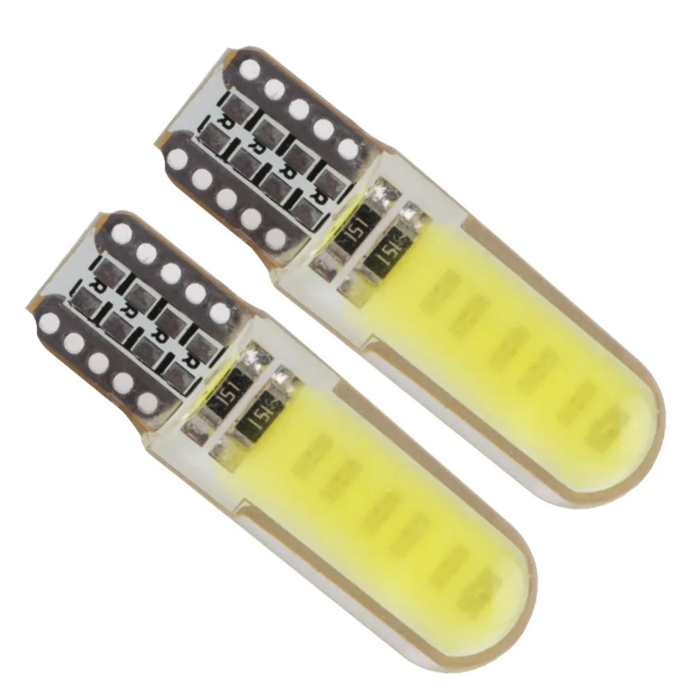 1 шт. t10 w5w Светодиодная лампа canbus 12v 5w Супер белый интерьер led cob светильник для