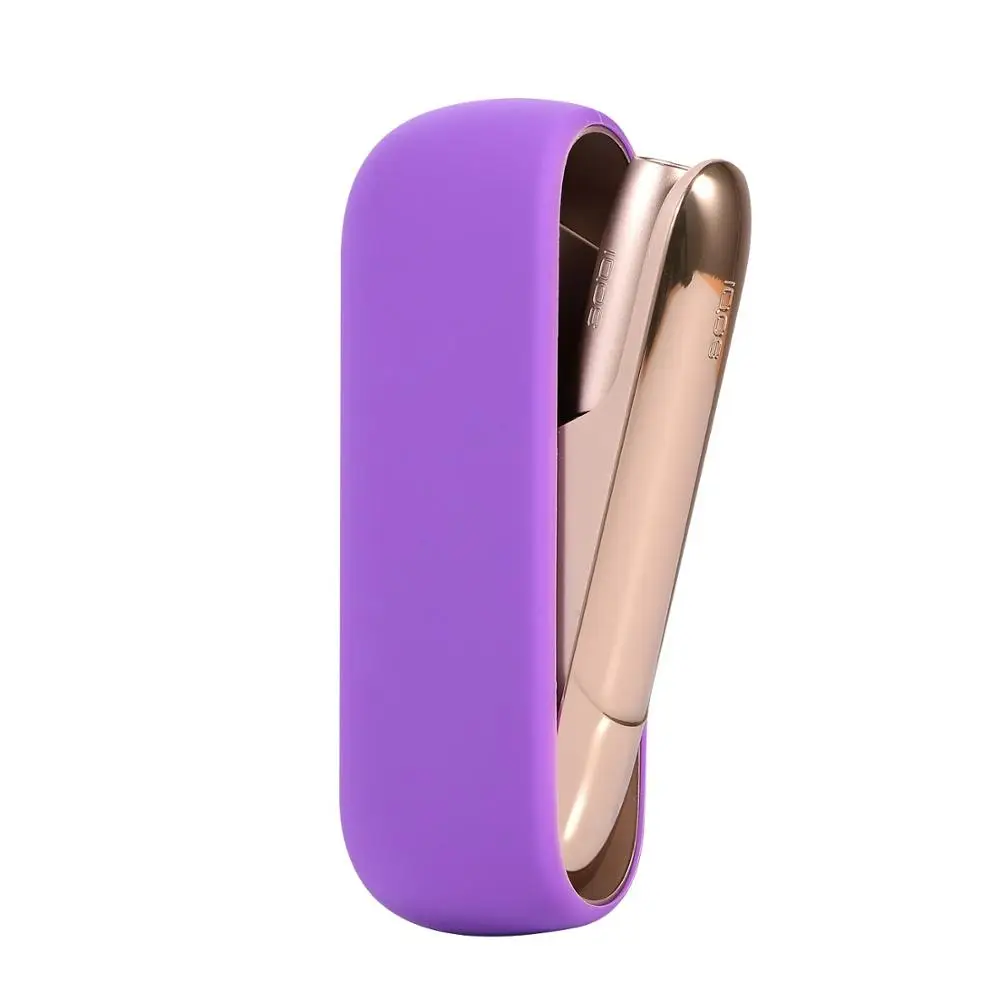 Фиолетовый Стиль Красочный силиконовый чехол для IQOS 3,0 E сигареты защитный чехол рукав - Цвет: Фиолетовый