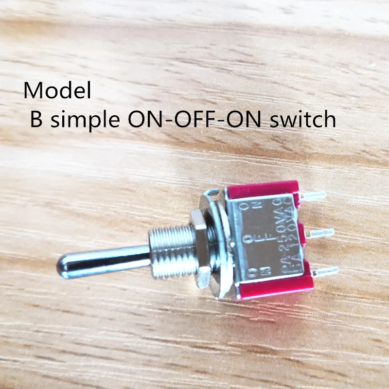B ON-OFF-ON switch ЧПУ Винтаж Кафе Racer установка на заказ простая ручка переключатель руль ручки DIY аксессуары для мотоциклов многофункциональные оптом - Цвет: B ON-OFF-ON switch