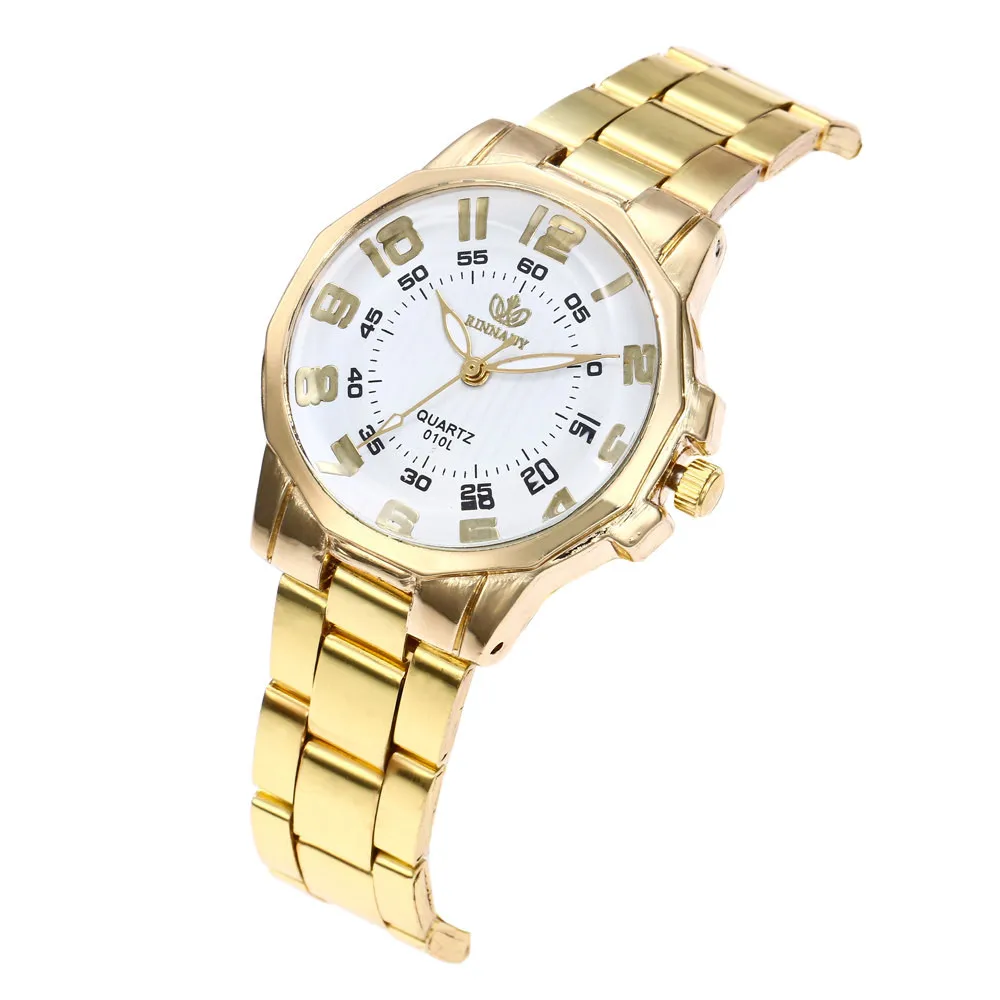 Женские часы женские модные аналоговые кварцевые из нержавеющей стали Круглые