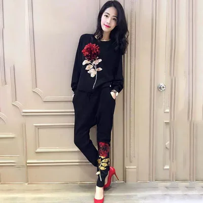 Женский трикотажный комплект из 2 предметов Повседневная рубашка с длинным