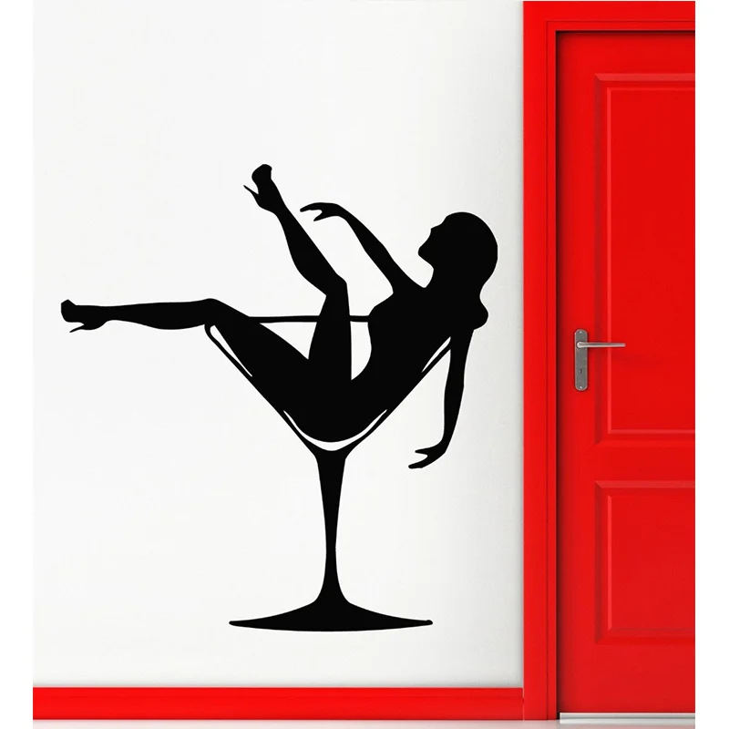 

Sexy Girl Club Sticker naked Decal Muurstickers Posters Vinyl Wall Decals Pegatina Quadro Parede Decor Mural Sexy Girl Sticker