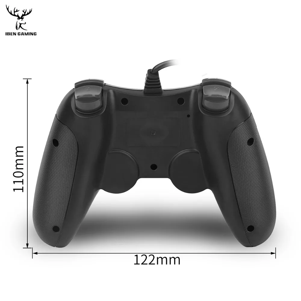 IBen USB контроллер геймпад джойстик для PS4/PS4 Pro/PS3/PC DualShock вибрации проводной