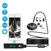 wifi endoscope camera for android ios 8mm 1200p endoscope waterproof hard cable pipe inspection mini endoscope camera