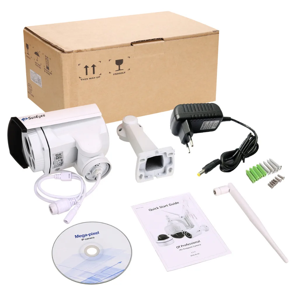 SunEyes SP-V1809SW 1080 P PTZ ip-камера наружная беспроводная Full HD панорамирование/наклон/зум с