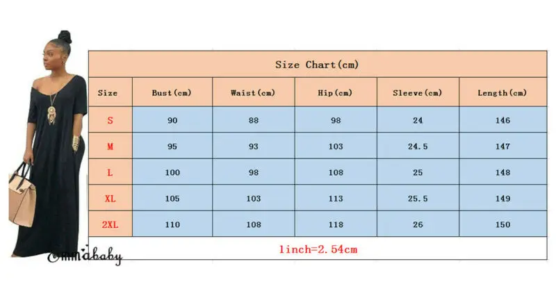 Платье женское повседневное длинное с коротким рукавом и треугольным вырезом 2019