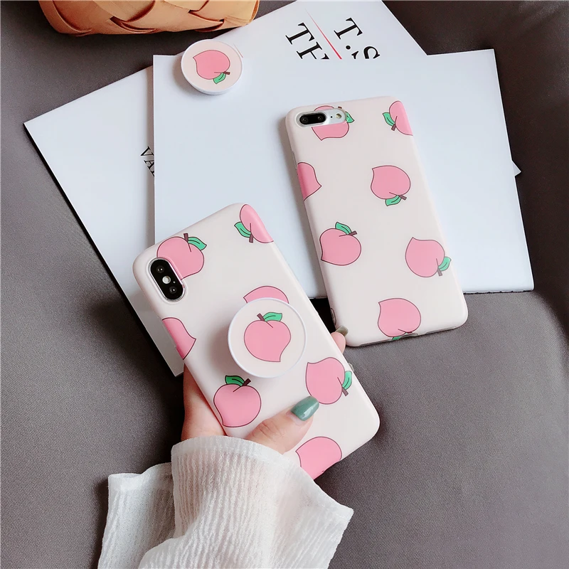 GlamPhoneCase новейший милый розовый персиковый чехол для iPhone X 8 plus 7 s 6 6s 6plus стильный