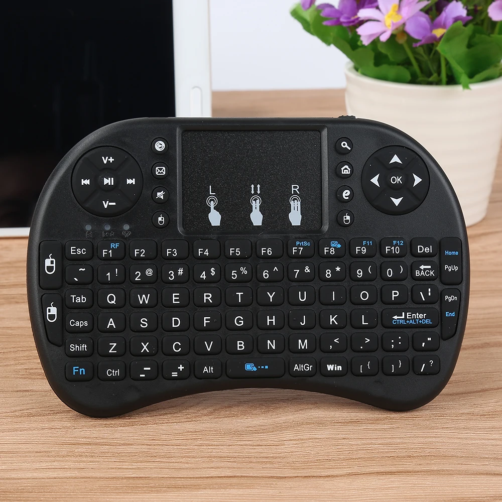 Беспроводная мини-клавиатура 2,4G Fly Air mouse с сенсорной панелью для игр для приставки Smart tv пульт дистанционного управления