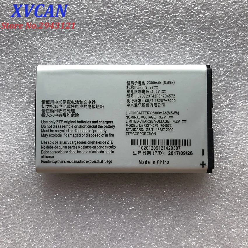 Высокое качество Li3723T42P3h704572 2300 мАч Оригинальный аккумулятор для телефона ZTE MF90 +