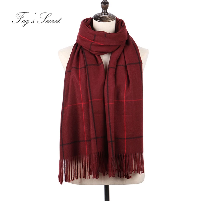 Women Big Pashmina palatine Business shawl For female 2019 Winter Warm handkerchief | Аксессуары для одежды