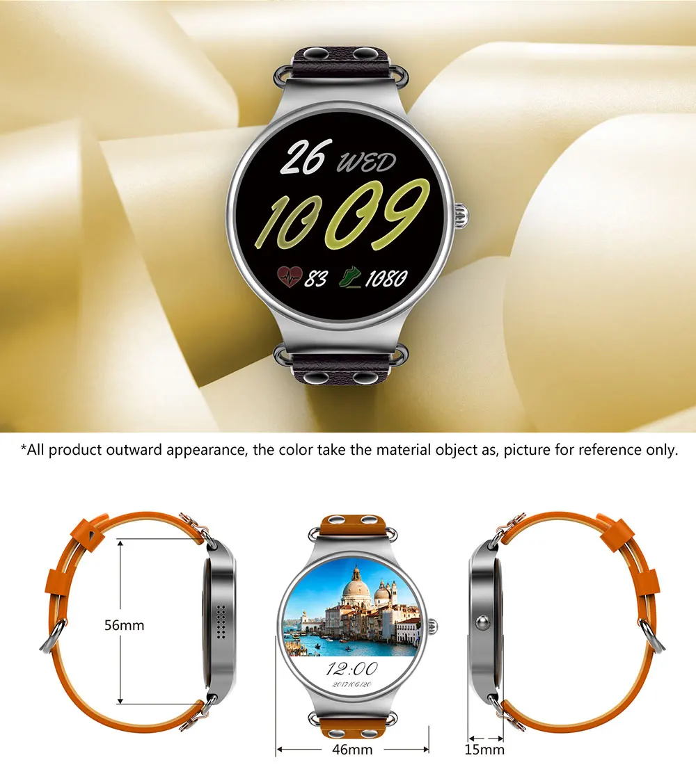 KW98 Смарт-часы Android 5,1 3G Wi-Fi gps часы Smartwatch iOS Android PK KW88 Kw99 Мужская жизнь водостойкий