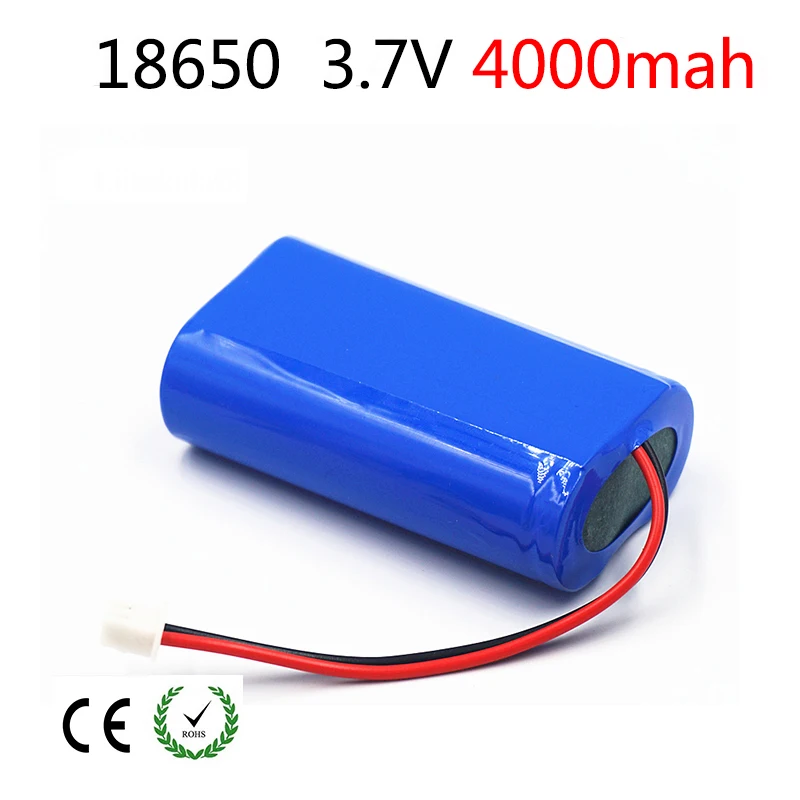 3,7 V аккумулятор 4000 mAh 18650 аккумулятор 4Ah аккумуляторные батареи для видеонаблюдения/громкоговорителей/роботов/ламп/дронов