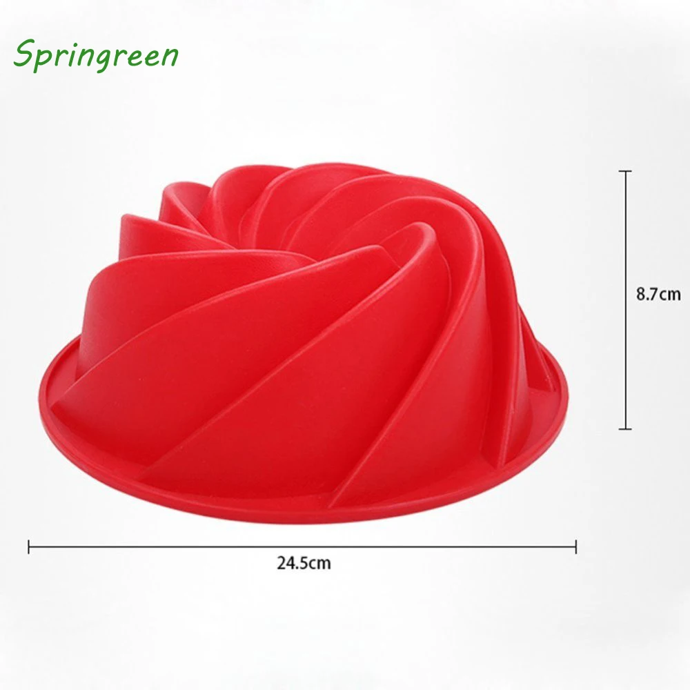 Springreen 9 дюймов спираль силиконовая форма для выпечки в форме цветка 3D большая
