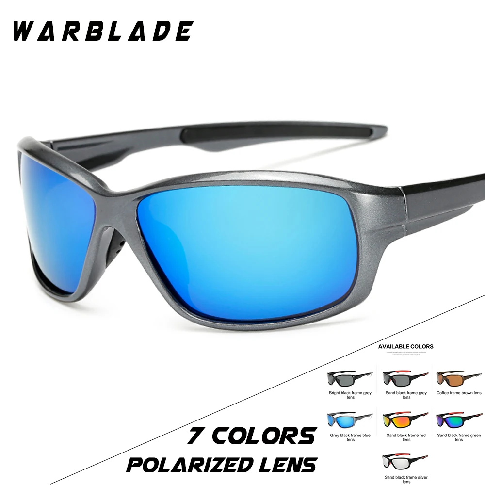 Солнцезащитные очки WARBLADE с градиентной оправой поляризационные для мужчин и