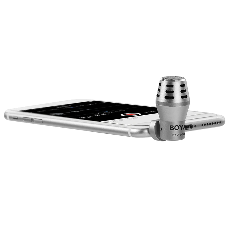 BOYA BY-A100 всенаправленный конденсаторный микрофон для iPhone 7 6 6s 5 5s iPad iPod трансляции