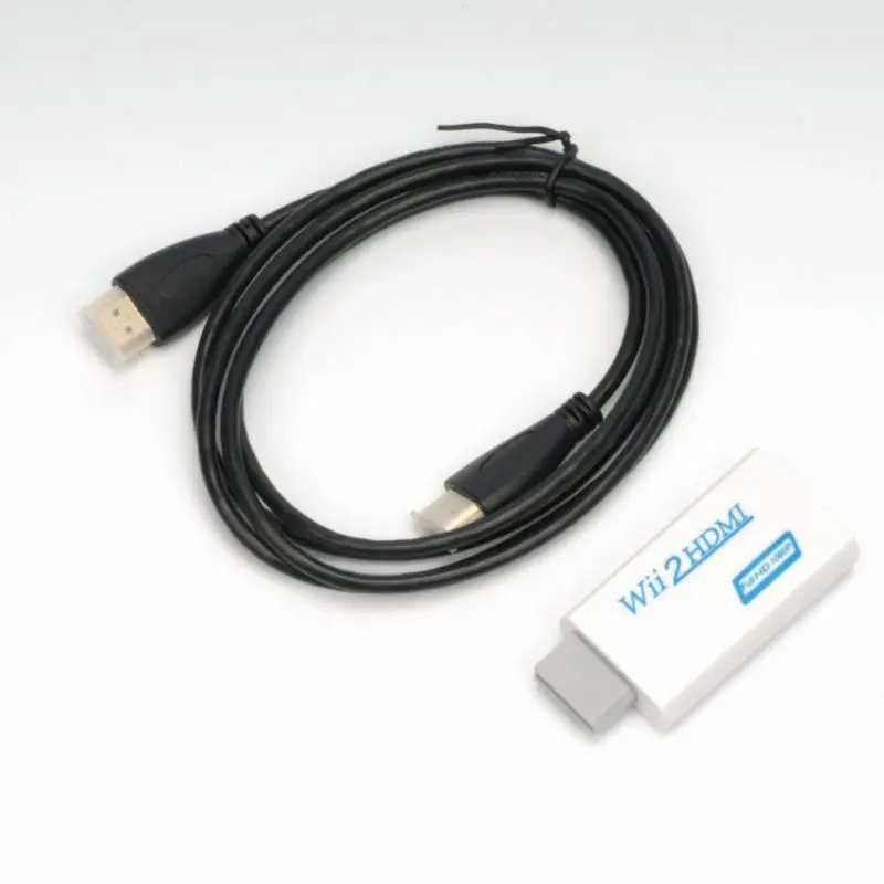 Wii to HDMI конвертер Поддержка FullHD 720P 1080P 3 5 мм аудио 2HDMI адаптер для HDTV кабель| |