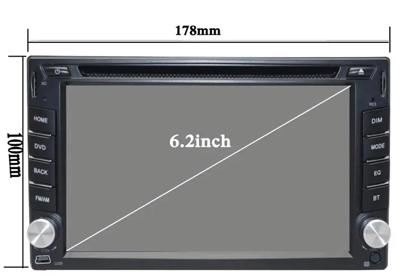 2 Din 6 ''Android 7 1 Универсальный Автомобильный dvd плеер четырехъядерный Bluetooth