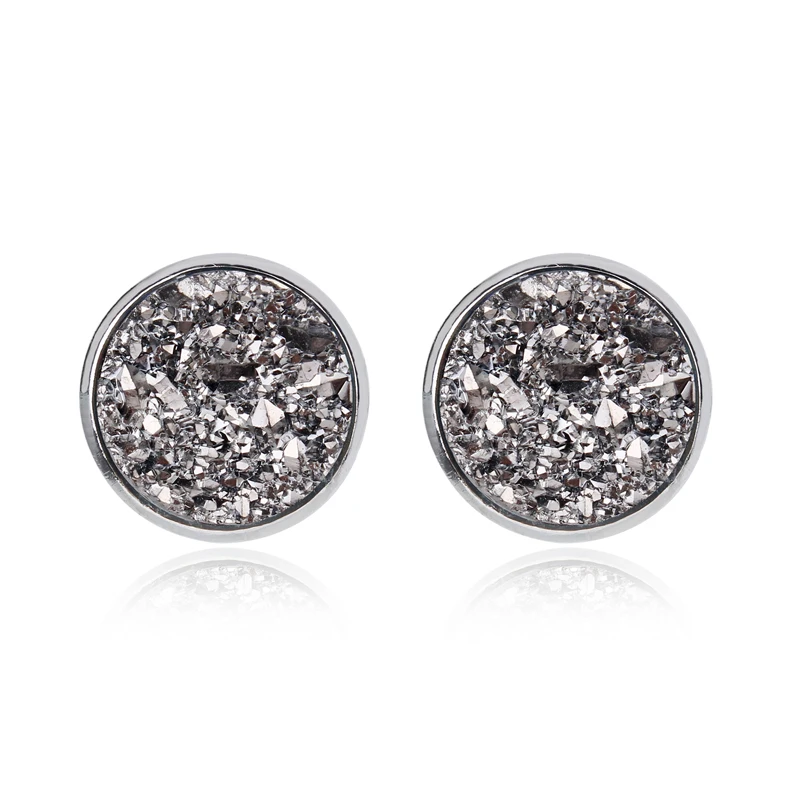 1 пара серьги гвоздики в виде голубых рыбных весов простые для пирсинга Женские