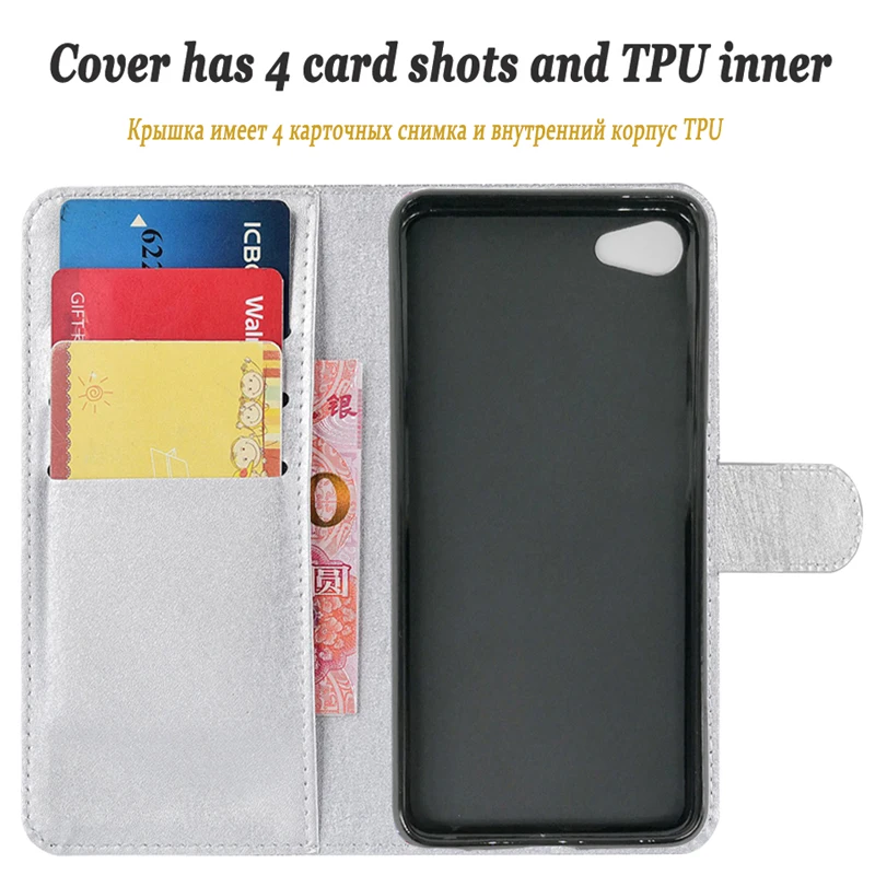 1 Блестящий красивый кожаный чехол бумажник с откидной крышкой для Meizu U10