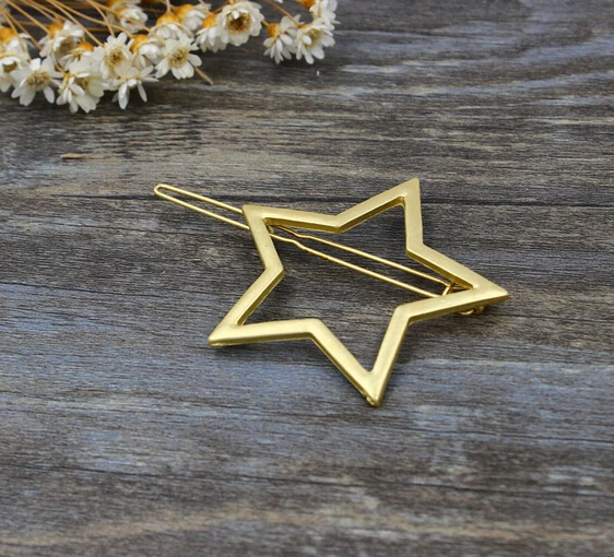 Timlee H117 с принтом сердечка и дизайном в виде прозрачных звездочек заколки для