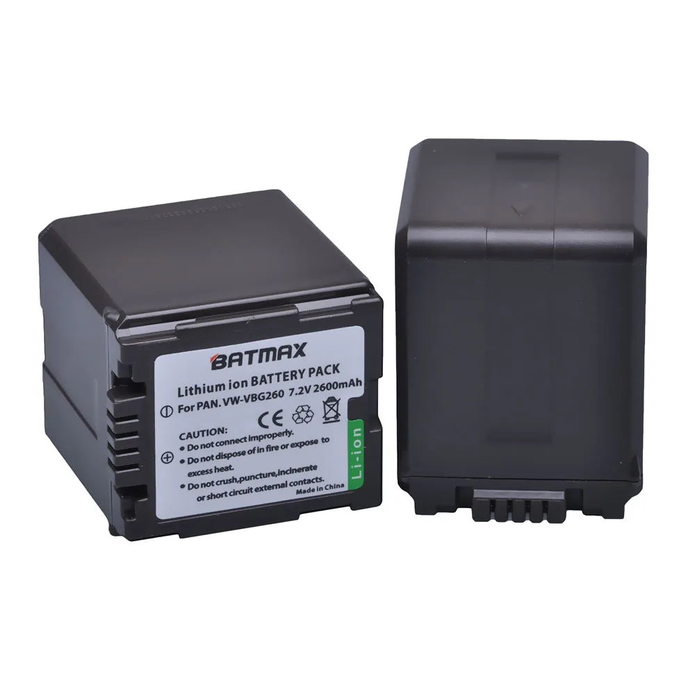 2 шт. VW VBG260 VBG130 батарея для Panasonic AG AF100 HMC150 HDC HS300 700 SD700 T750 TM300 SDR H80|vw vbg260|battery vw-vbg260vw vbg130