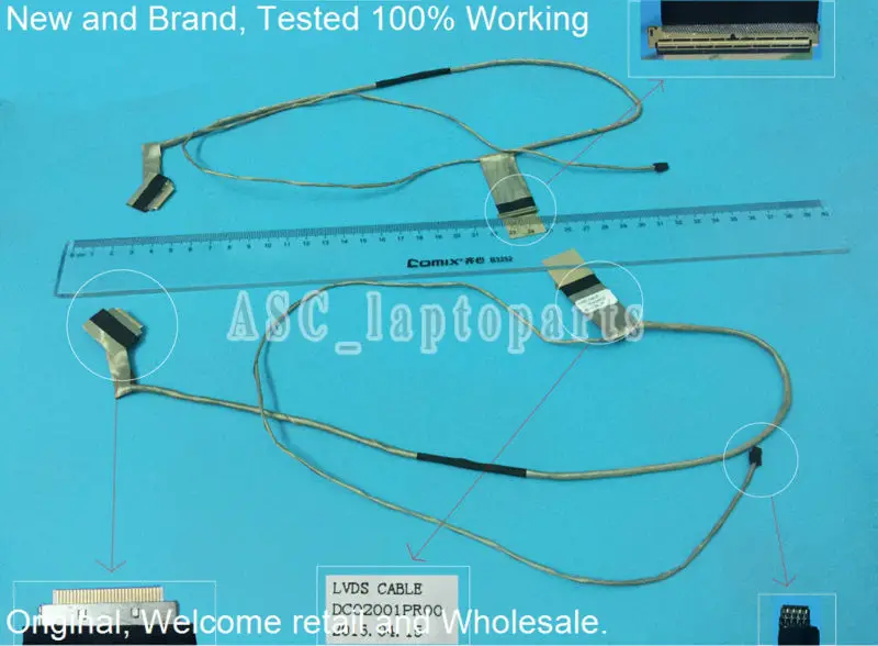 Новый оригинальный ЖК светодиодный видео гибкий кабель для Lenovo Essential G500 G505 G510