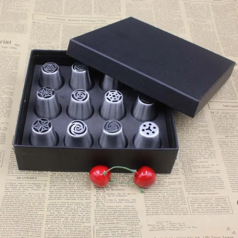 12 шт./компл. из нержавеющей стали большой размер русские насадки для тюльпана