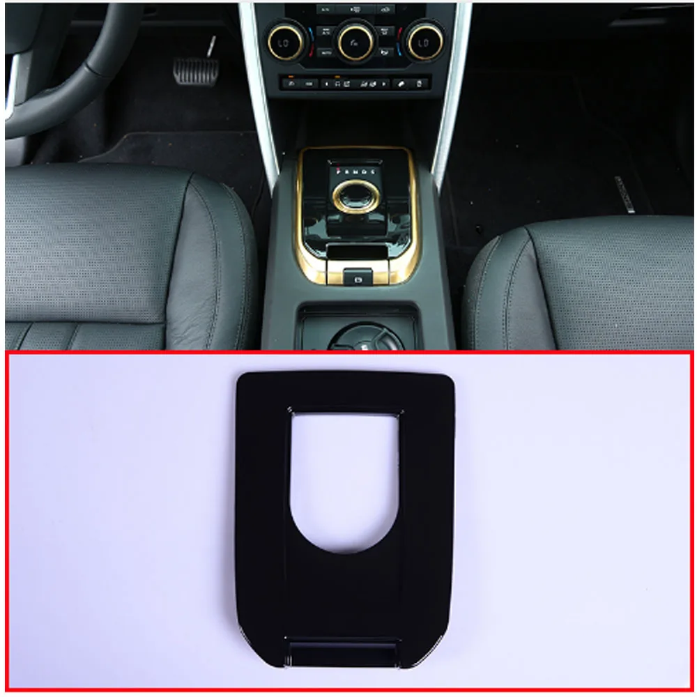 Черный глянец ABS Пластик панельная Накладка для коробки передач Land Rover Discovery Sport 2015