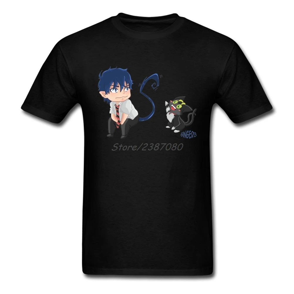 Chibi Rin туфли для косплея Blue Exorcist футболка на заказ короткий рукав одежда Hipster