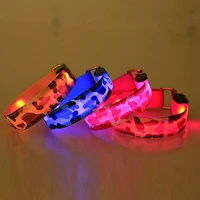 birthday party decorations adult running cycling reflective adjustable led armband lamp safety belt arm strap light high quality