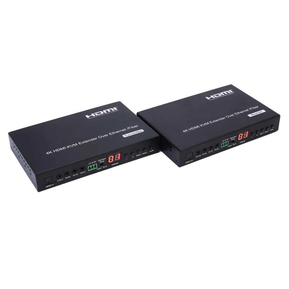 PUZHIJIE PZJ-EX57 4K KVM HDMI удлинитель по ip-кабелю с RS232 дистанционным светодиодный HDTV