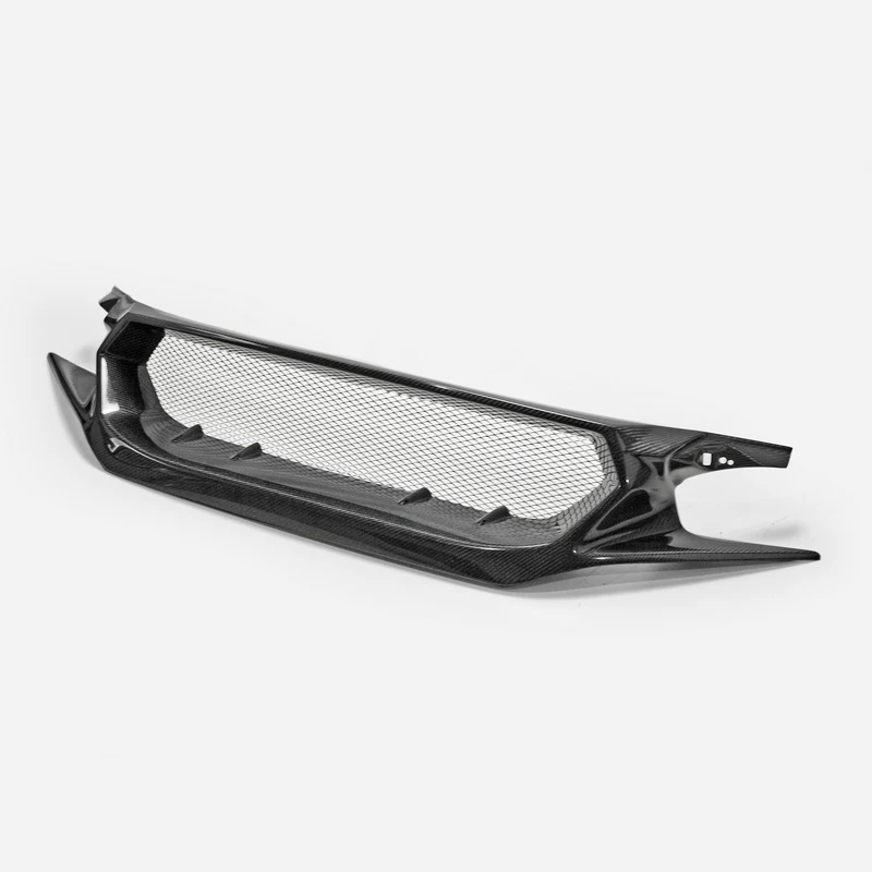 Для Honda НА Civic type R FK8 FC1 FK7 JS Стиль углеродного волокна передний гриль глянцевая отделка бампер решетка волокна Грили Дрифт комплект