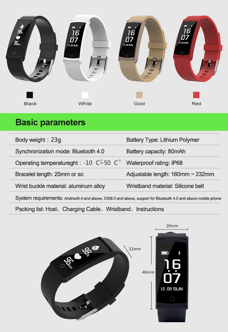 ABAY S6 Новые Bluetooth спортивные Смарт часы браслет кровяное давление кислородный