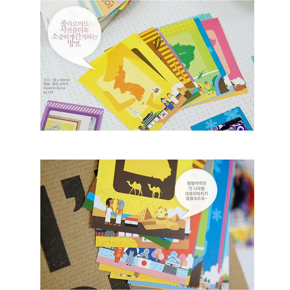 3 вида принтов 60 листов красочные фото наклейки для Instax квадратный SQ20 SQ10 SQ6 Плёнки мини-9/8/фотоаппаратов моментальной печати 7 s/70/26/50 s/90 DIY дневник