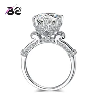 be 8 new design geometric shape clear cut crystal ring for women white color cz zirconia love gift party jewelry anillos r114