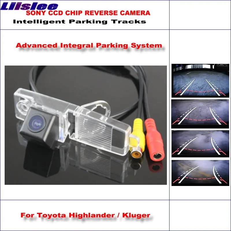 

Intelligentized Reversing Camera For Toyota Highlander Kluger Rear View Back Up HD CCD 1/3 580 TV Lines Dynamic Guidance Tracks