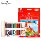 Цветные карандаши для рисования Faber Castell, 48 ярких цветов, набор для профессиональных раскрашивания, рисования для взрослых