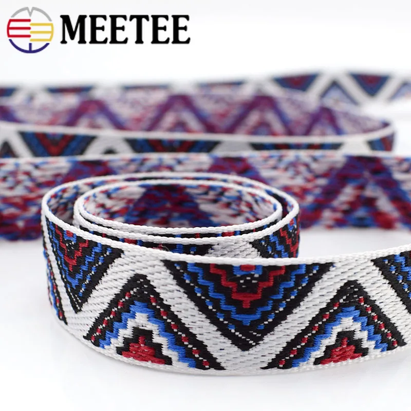 15 ярдов 20 мм Этнические вышитые жаккардовые тесьма пояса занавес кружевные ленты