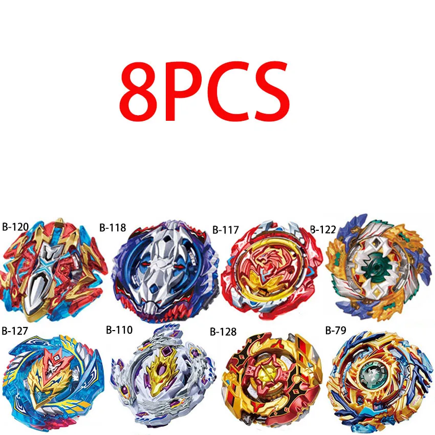 8pcs Новые пусковые устройства Beyblade Toupie Bayblades металлические черные пусковые установки bey blade Bey blade игрушки для детей - Цвет: 8pcs