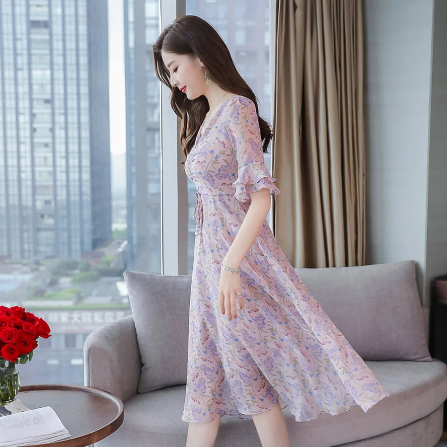 Лето Винтаж 3XL плюс размер печати Бохо сексуальный сарафан элегантные женские