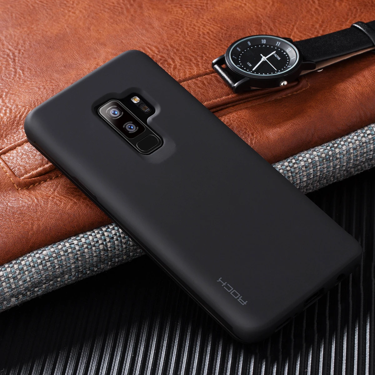 Rock Dr. V серии флип чехол для Samsung Galaxy S9 плюс тонкий Чехол Марка телефон случаях