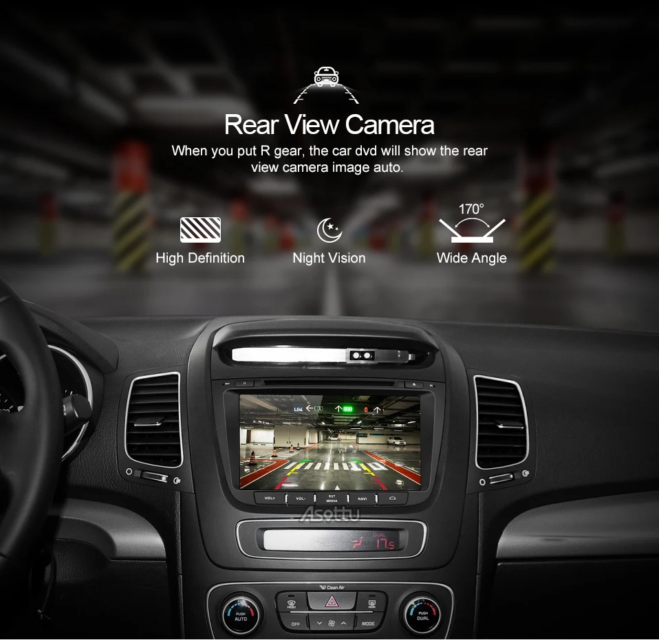 Asottu Z13SLT8060 Android 9,0 Автомобильный gps для kia Sorento 2013 dvd Автомобильный dvd gps плеер 2 din автомобильный стерео плеер gps навигация